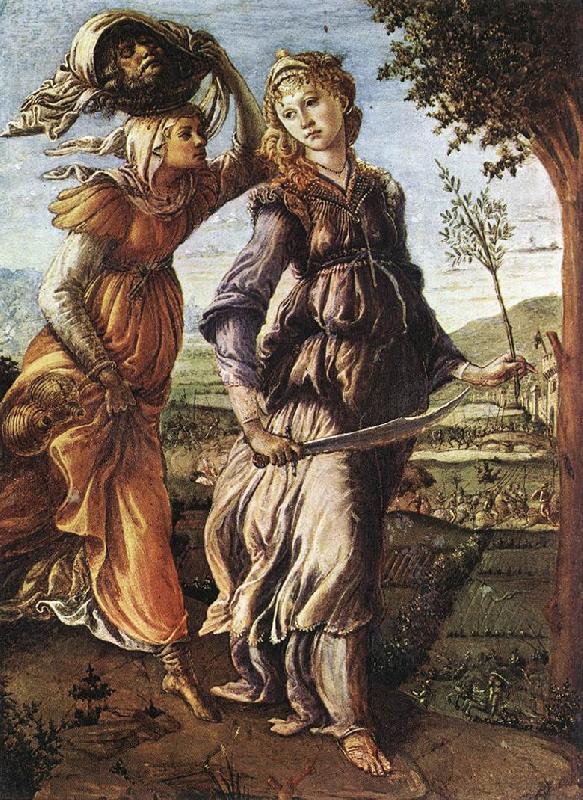 BOTTICELLI, Sandro The Return of Judith to Bethulia  hgg Germany oil painting art
